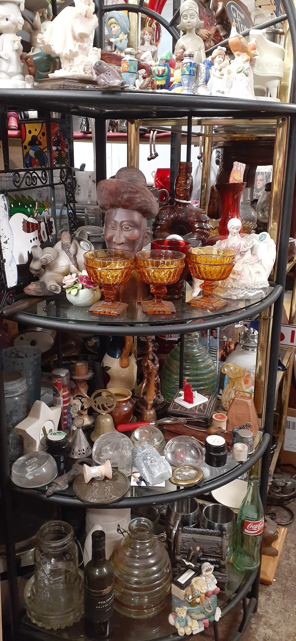 antique booth knick knacks