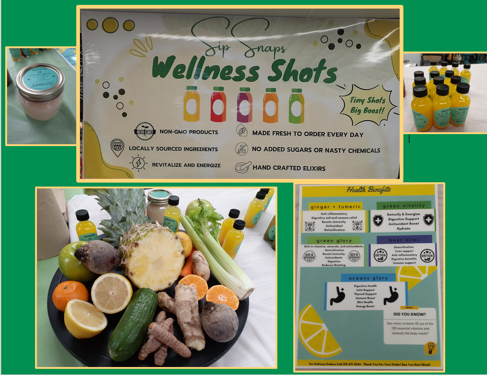 sip snaps wellness shots composite