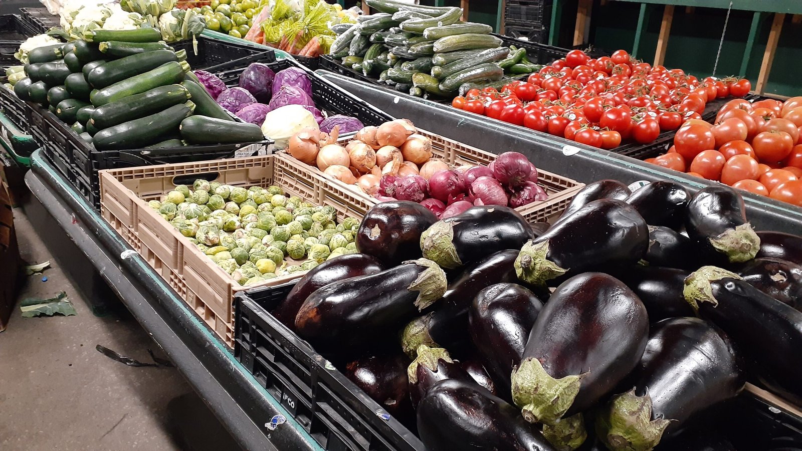 EGGPLANTS BRUSSEL SPROUTS TOMATOES ETC