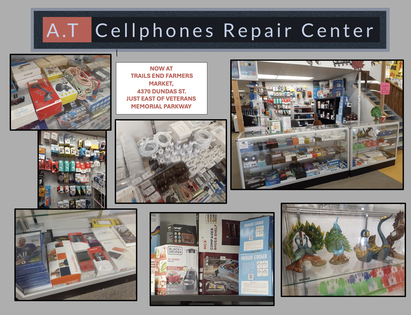 A. T. Cellphones Repair Center