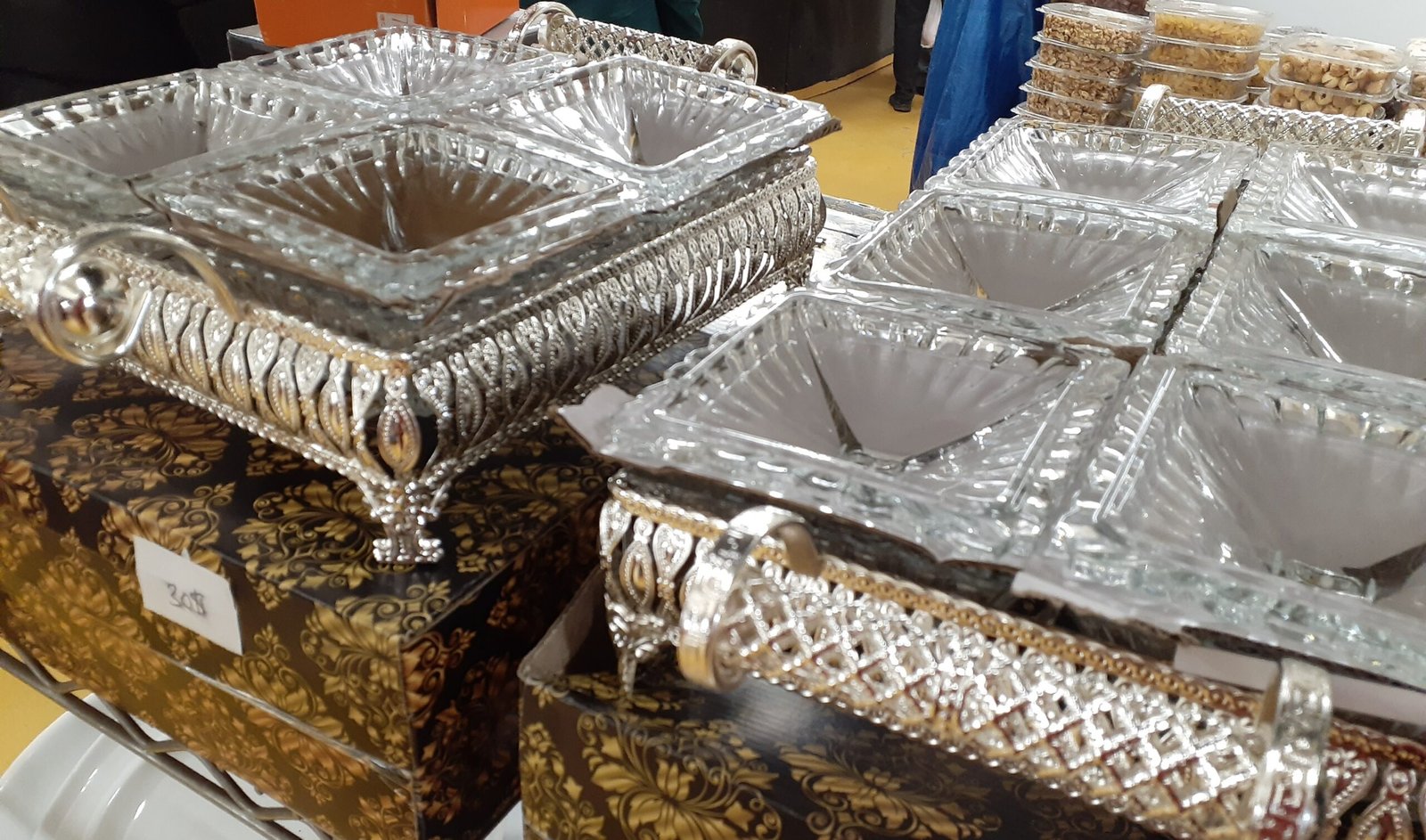 silver serving trays