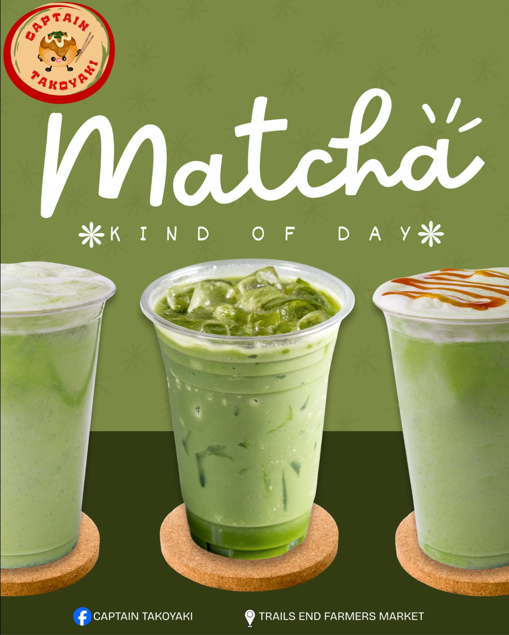 captain takoyaki matcha
