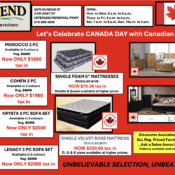 furniture canada day week celebration sale